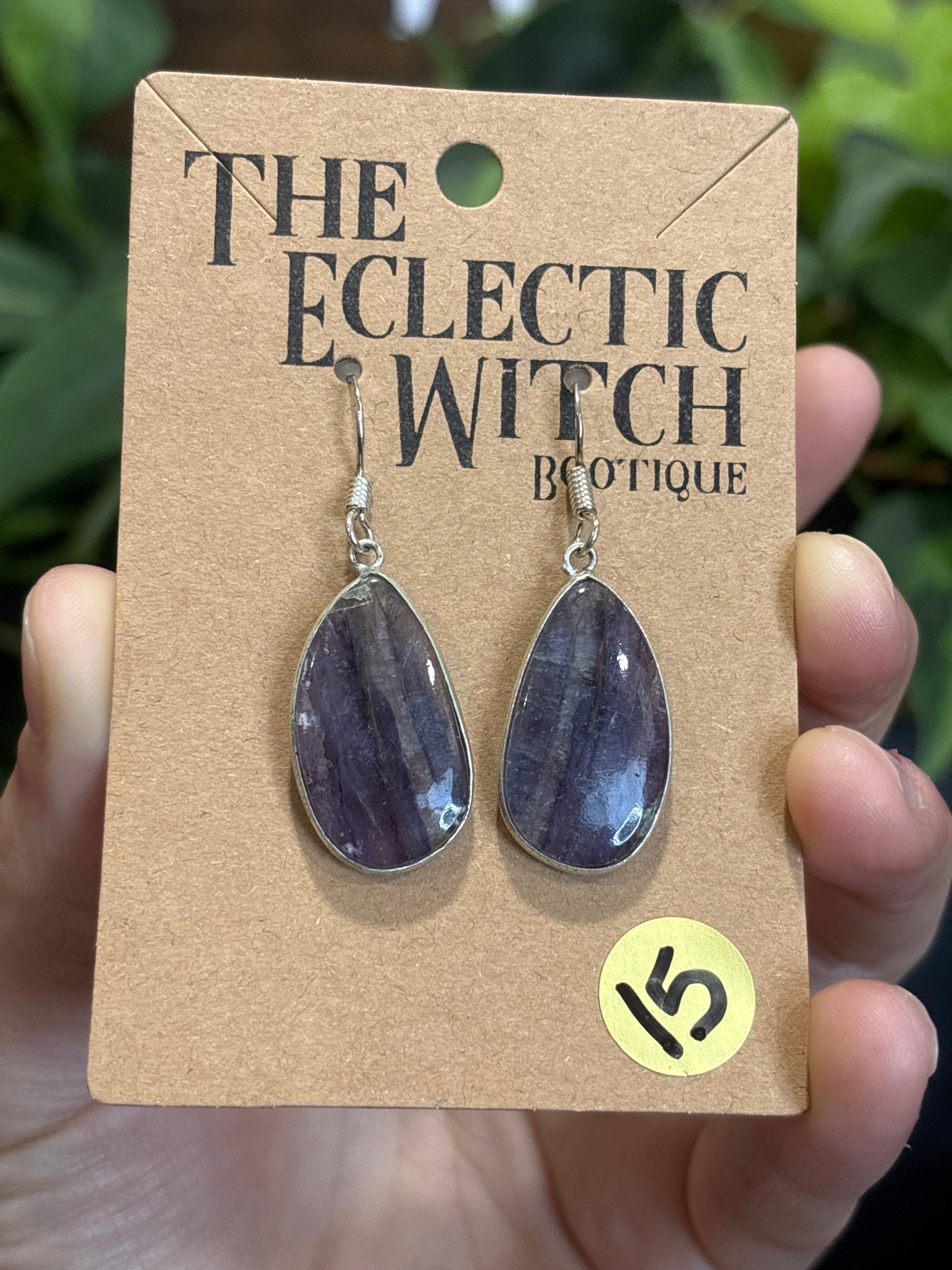 Fluorite Drop Earrings