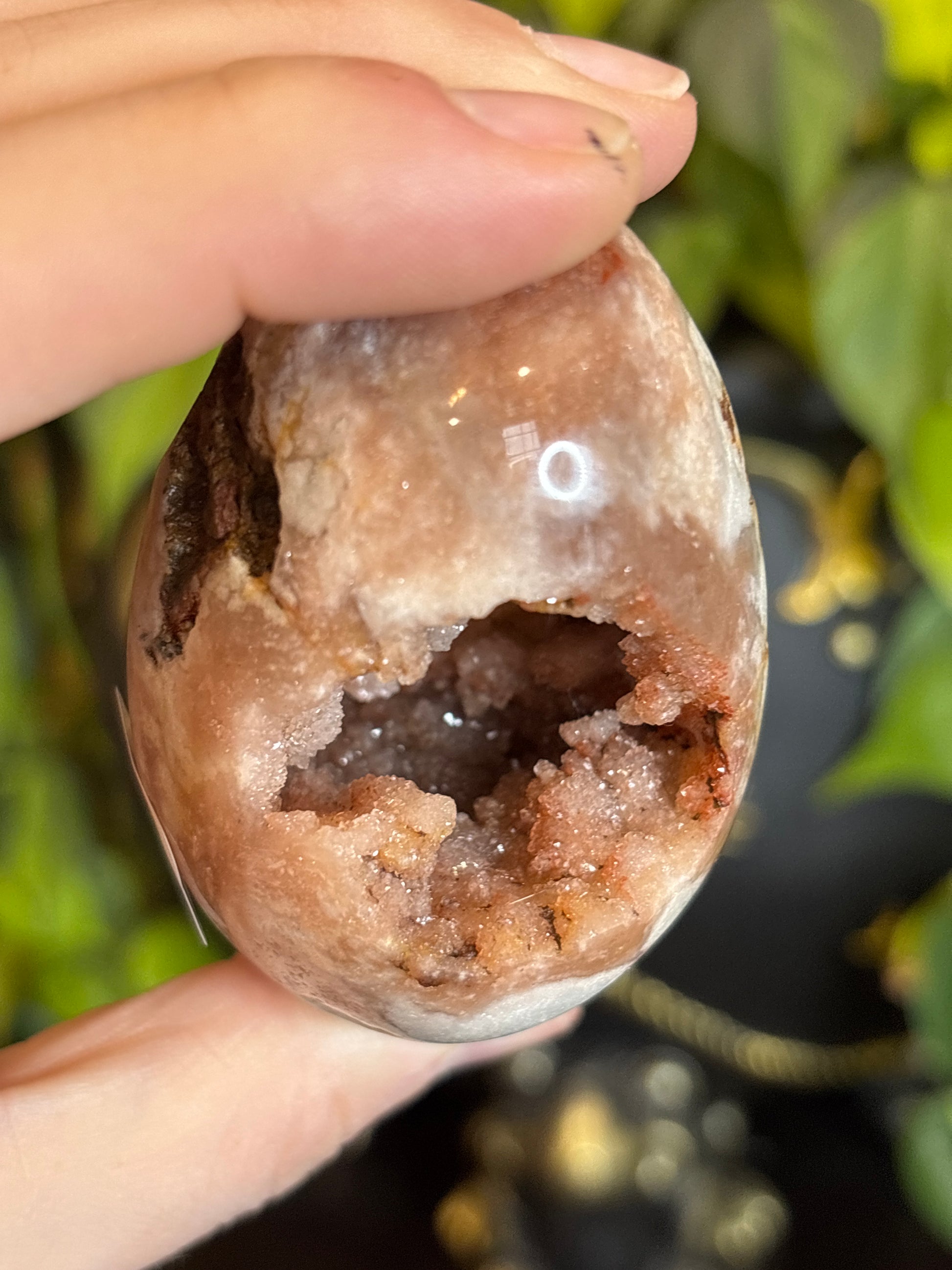 Druzy Pink Amethyst Egg