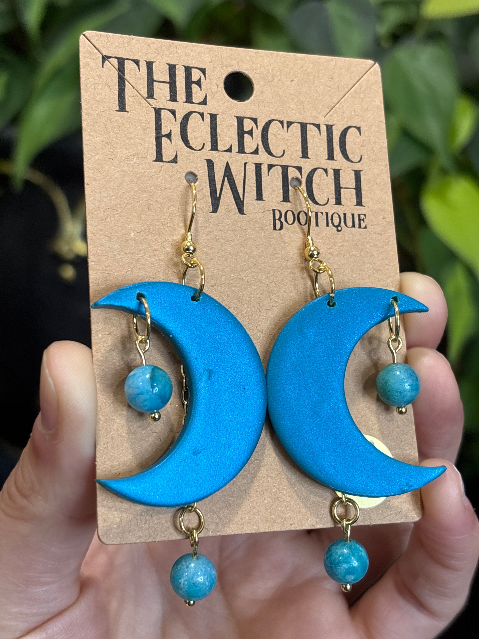 Crystal Moon Earrings
