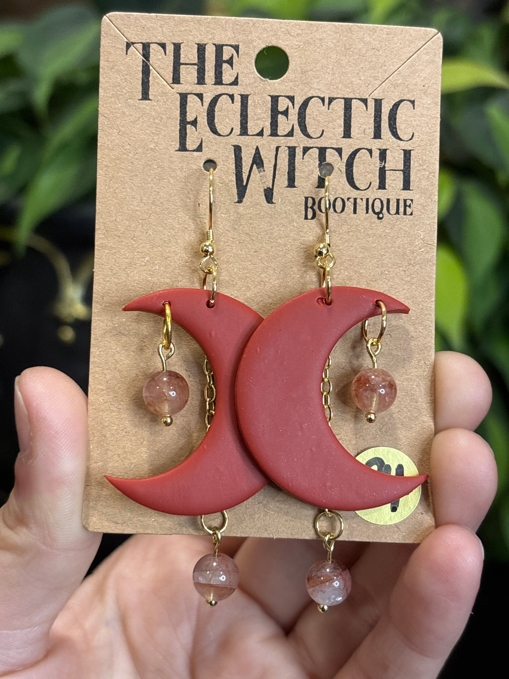 Crystal Moon Earrings