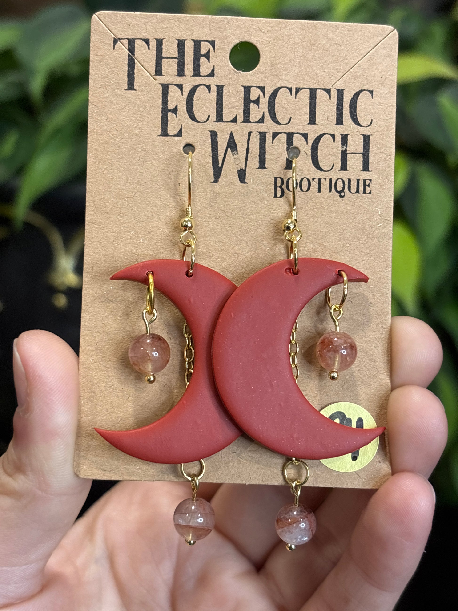 Crystal Moon Earrings