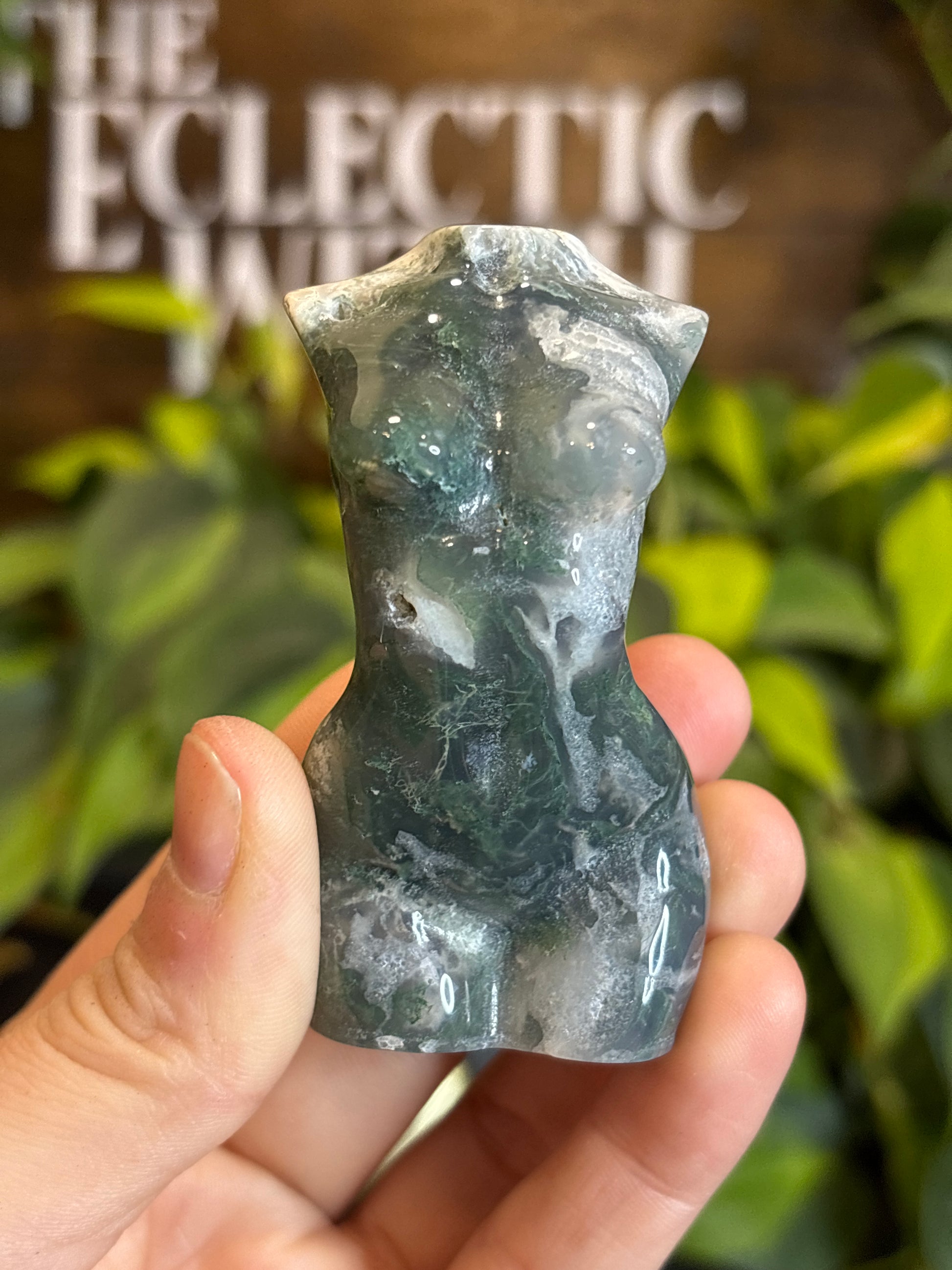 Moss Agate Goddess