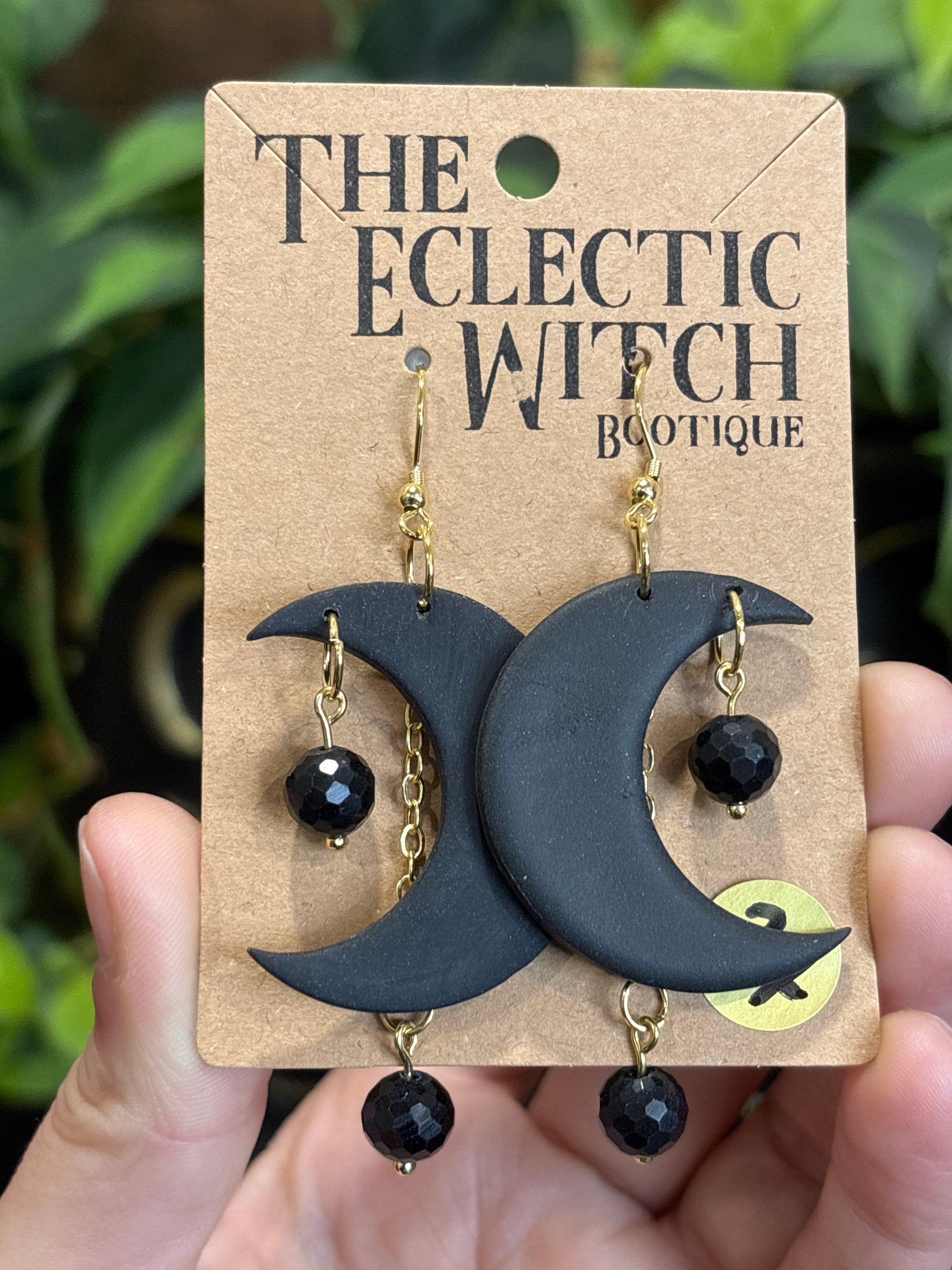 Crystal Moon Earrings