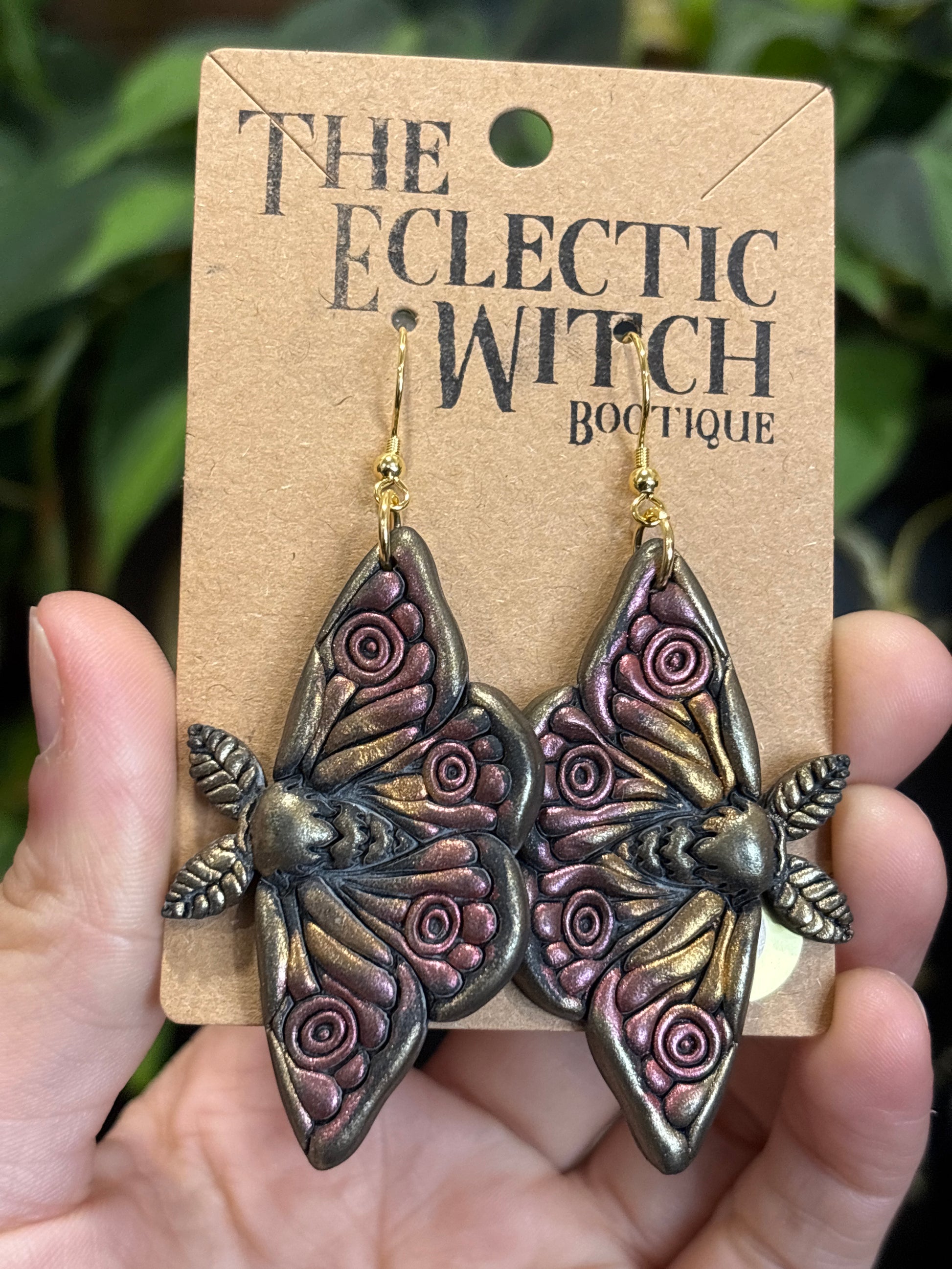 Death Moth Earrings