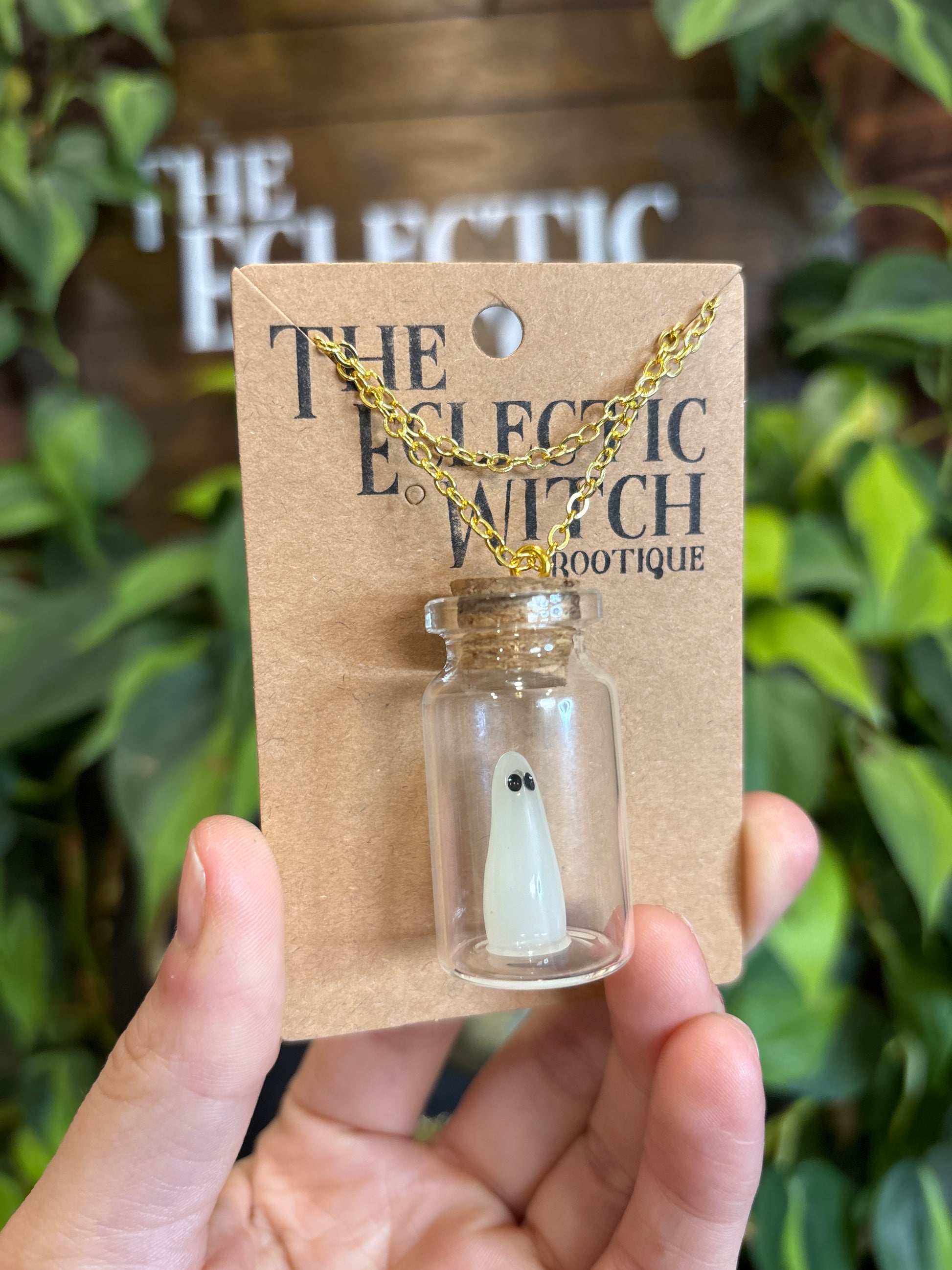 Ghost Jar Necklace (Glow in the Dark)