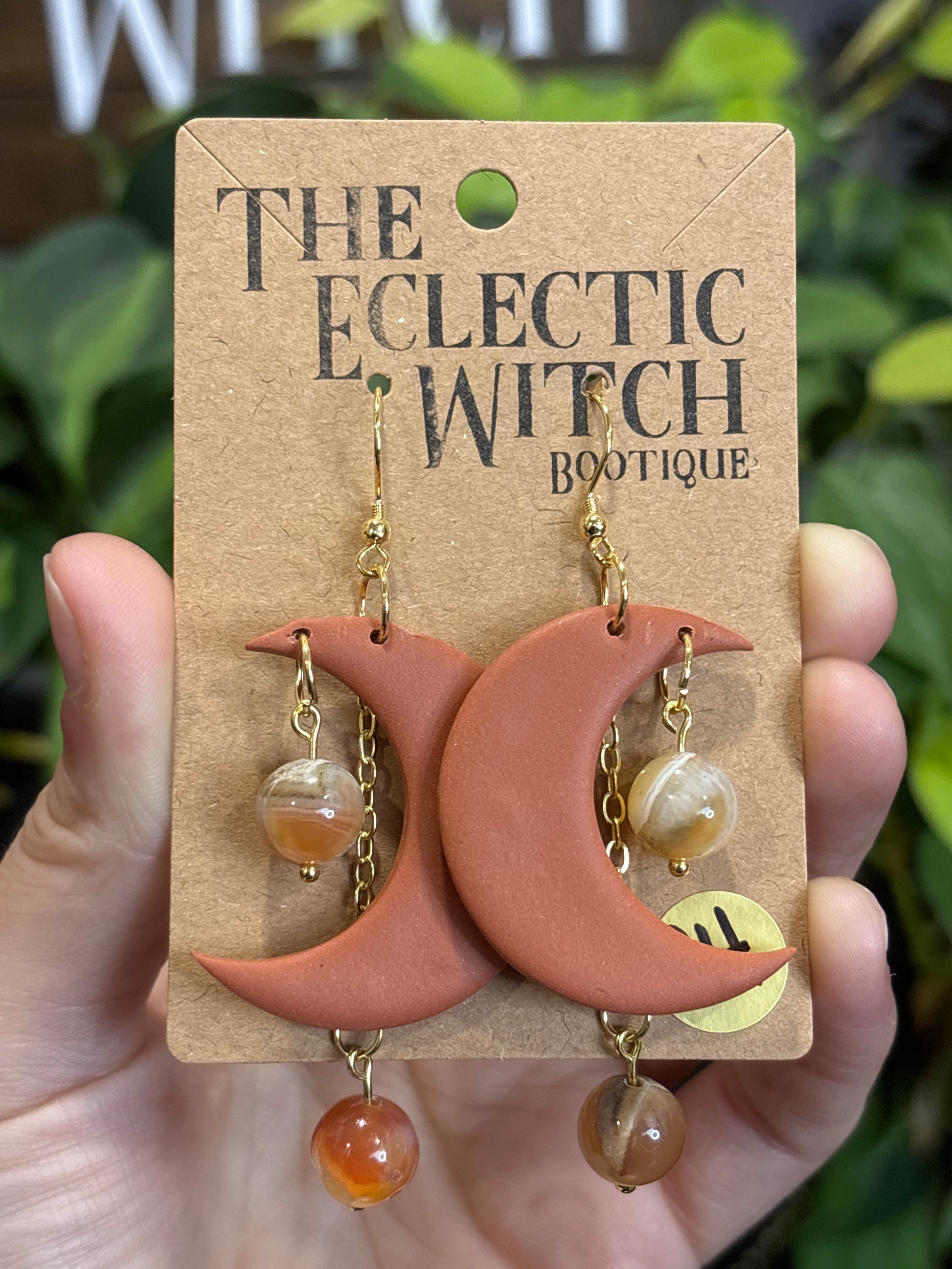 Crystal Moon Earrings