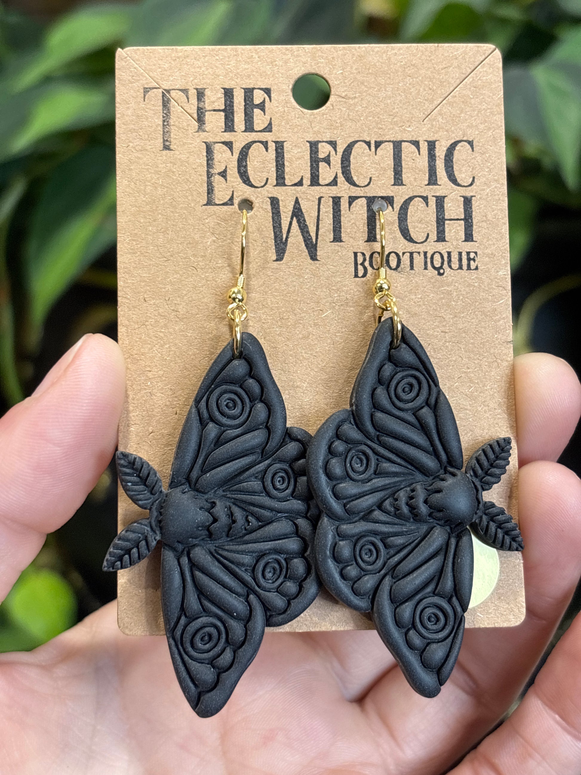 Death Moth Earrings