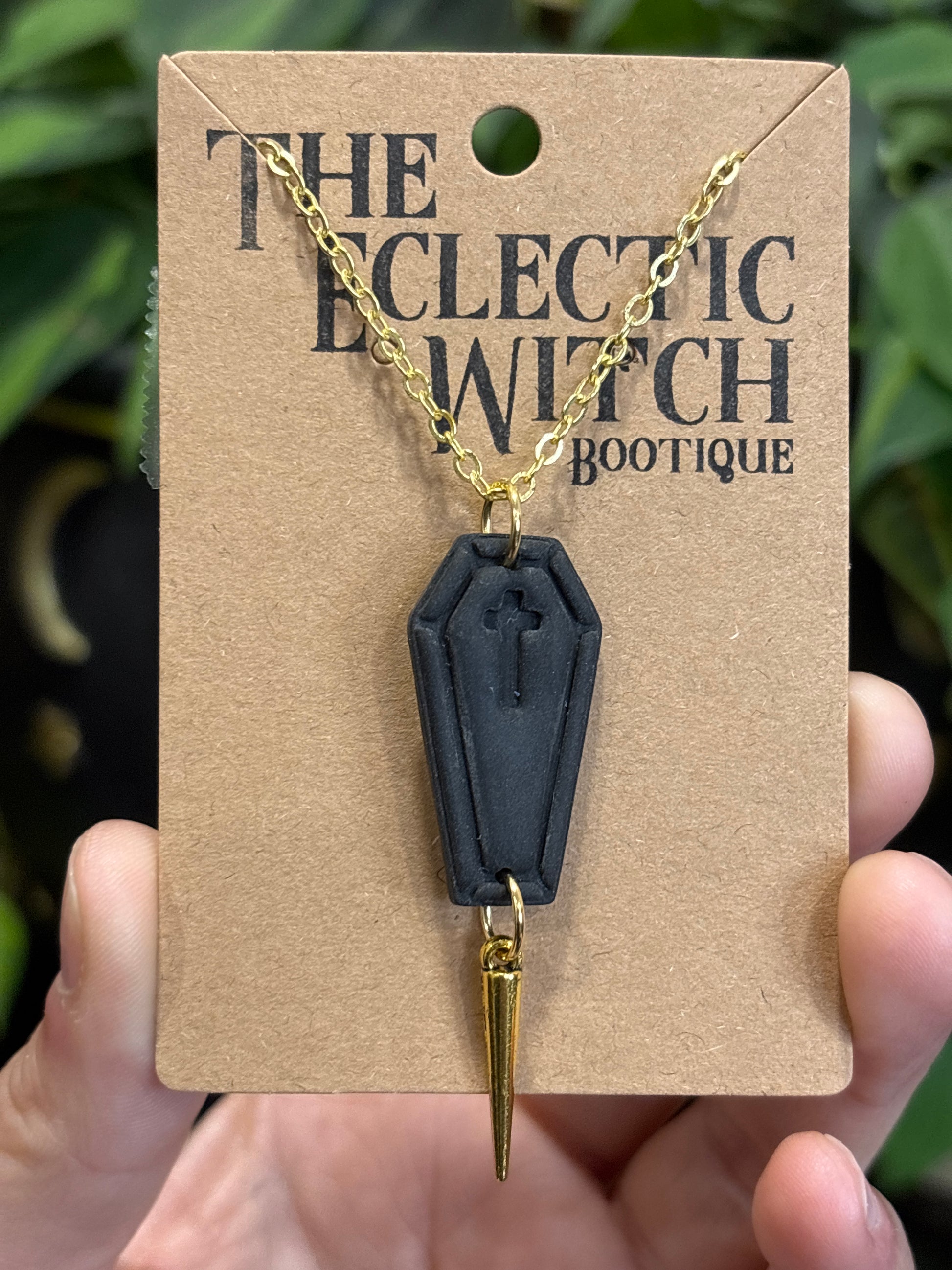 Vampire Coffin Necklace