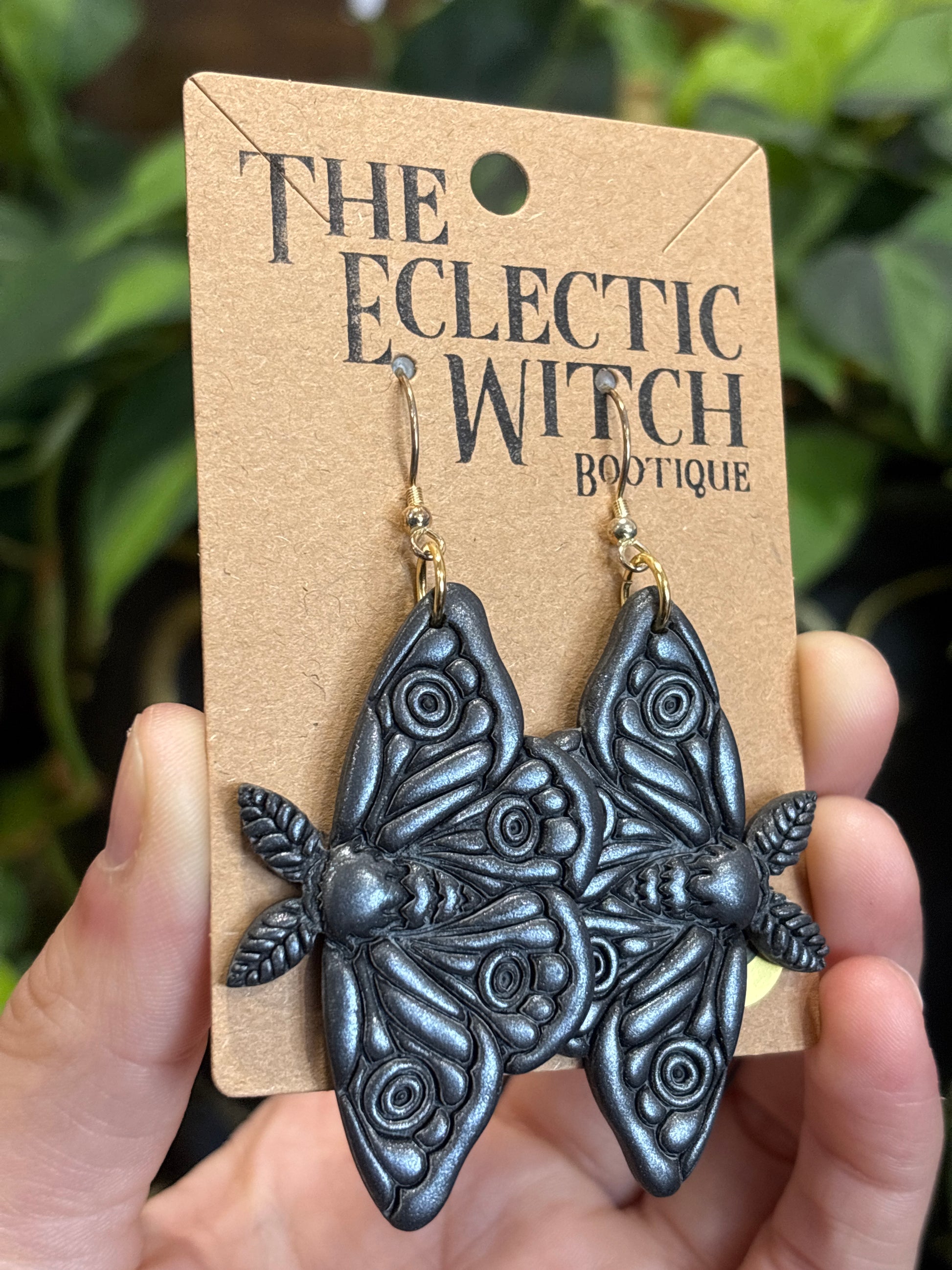 Death Moth Earrings