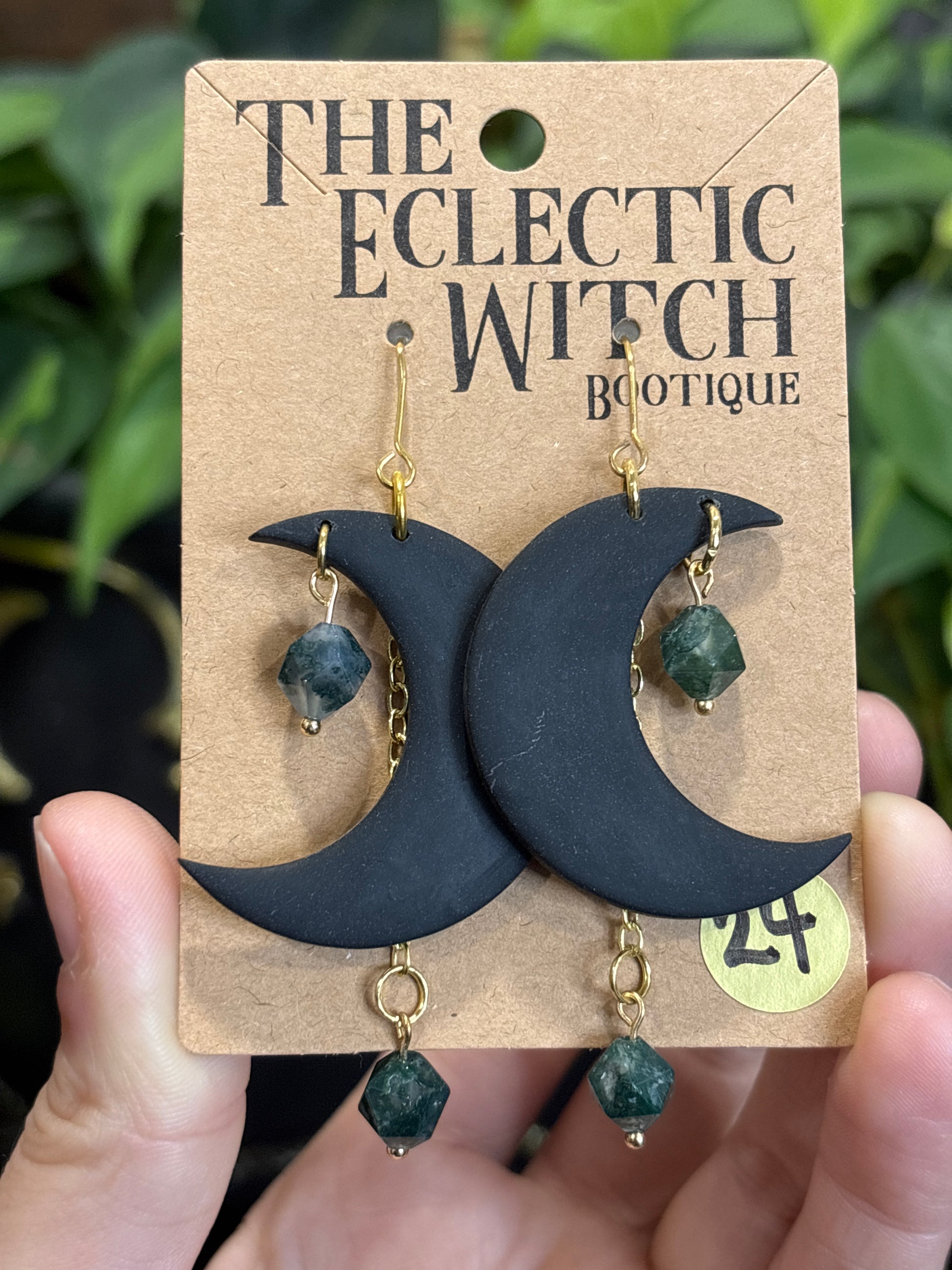 Crystal Moon Earrings