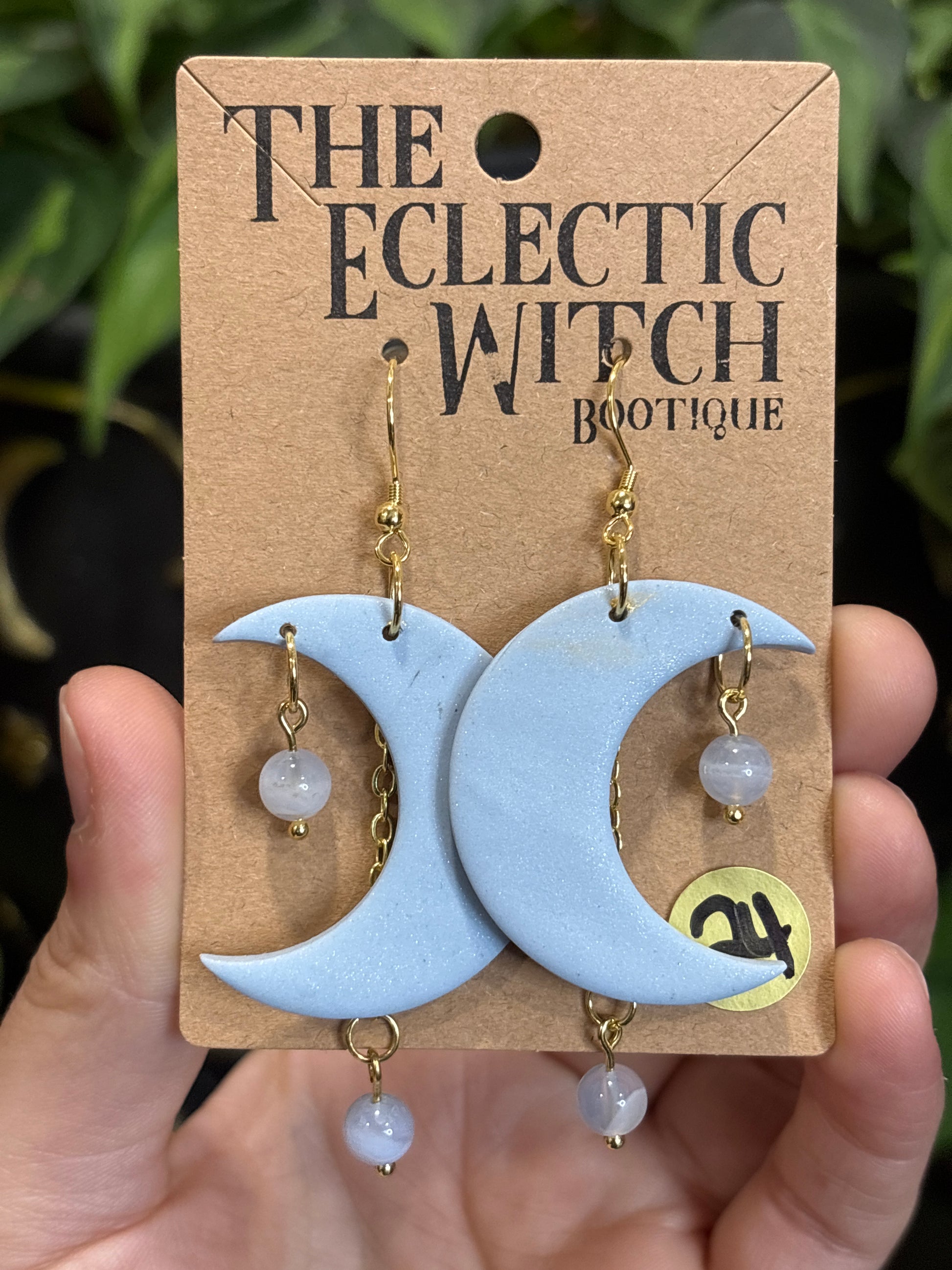 Crystal Moon Earrings
