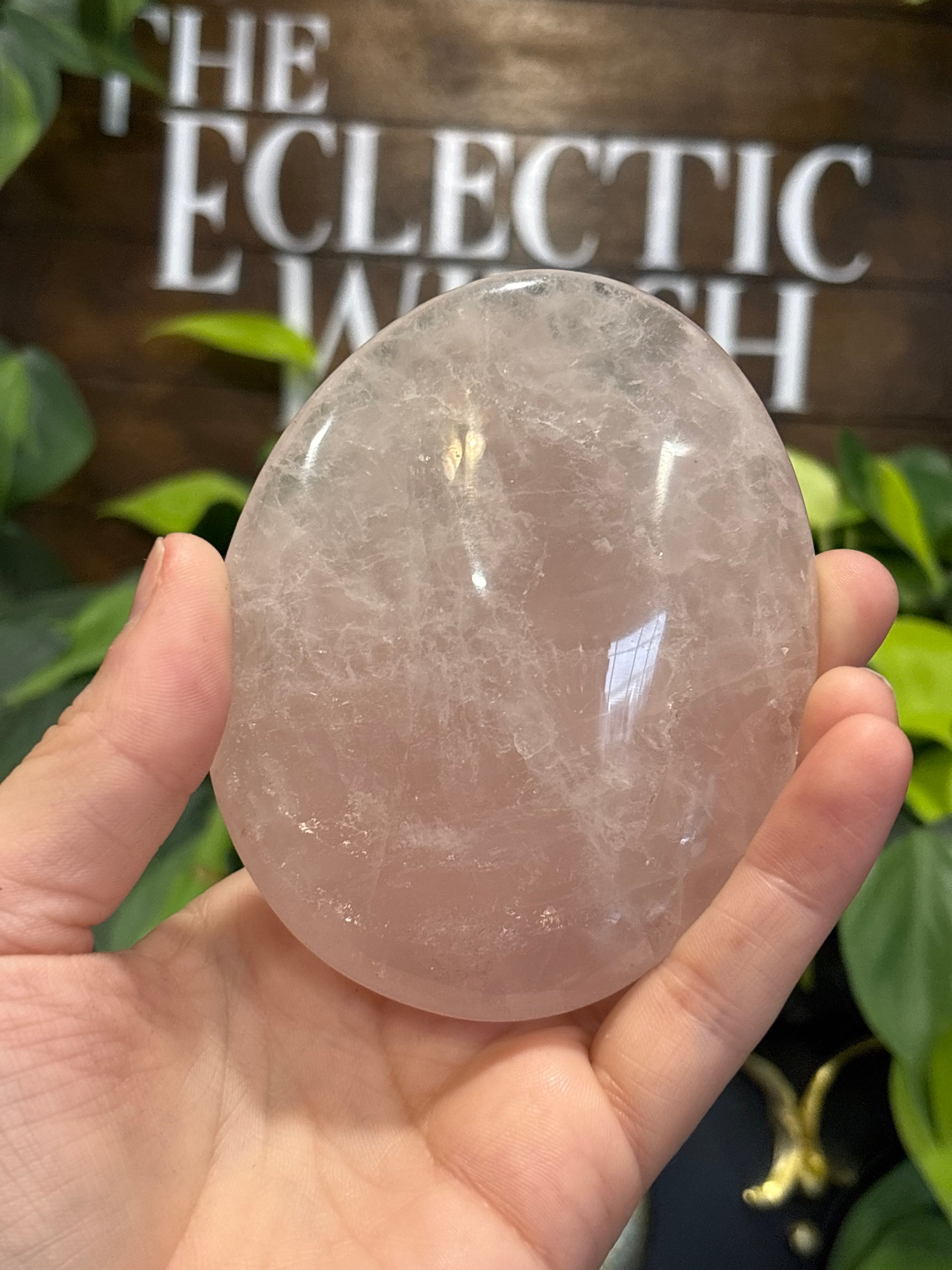 Large Rose Quartz Disc