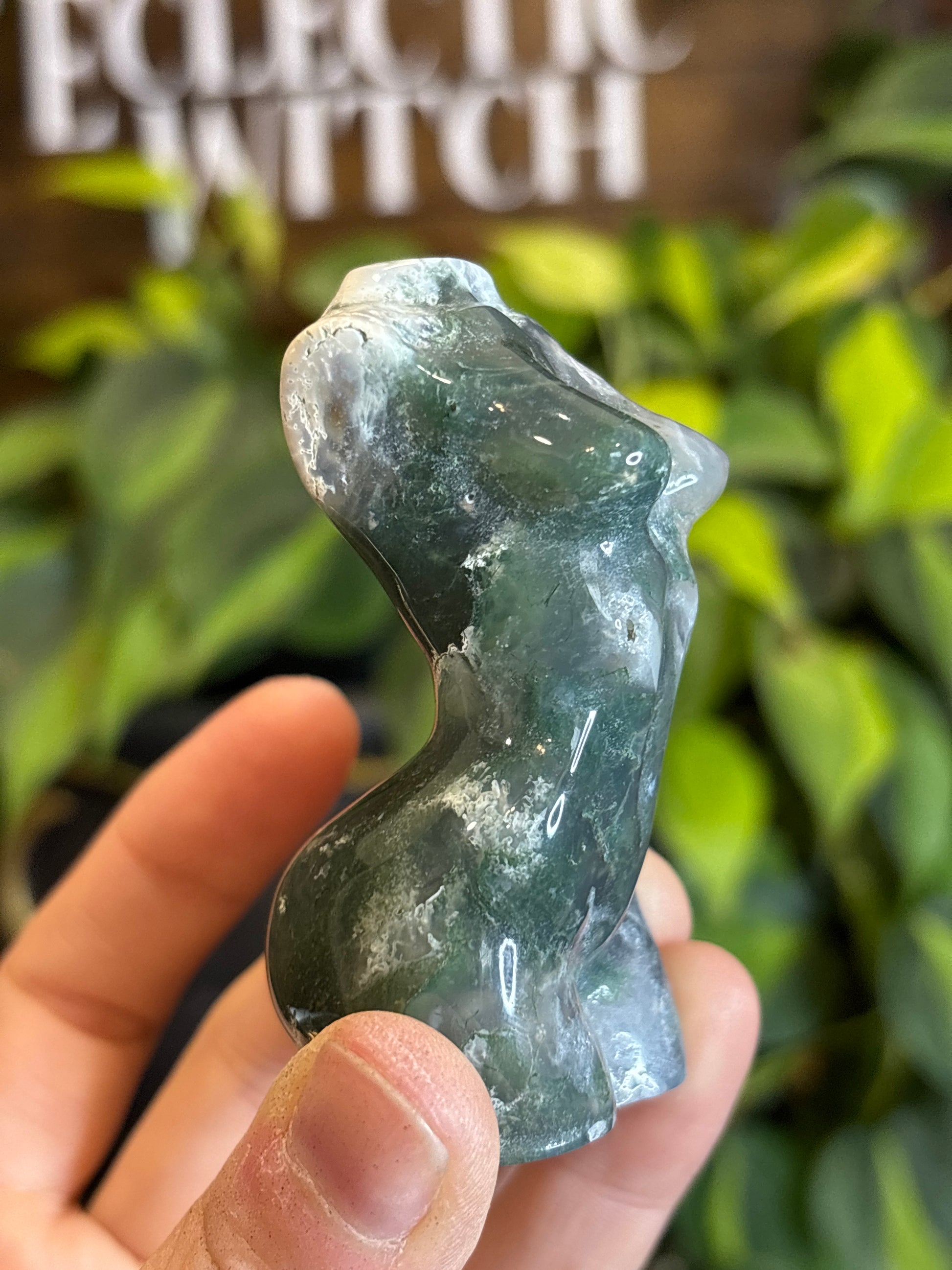Moss Agate Goddess