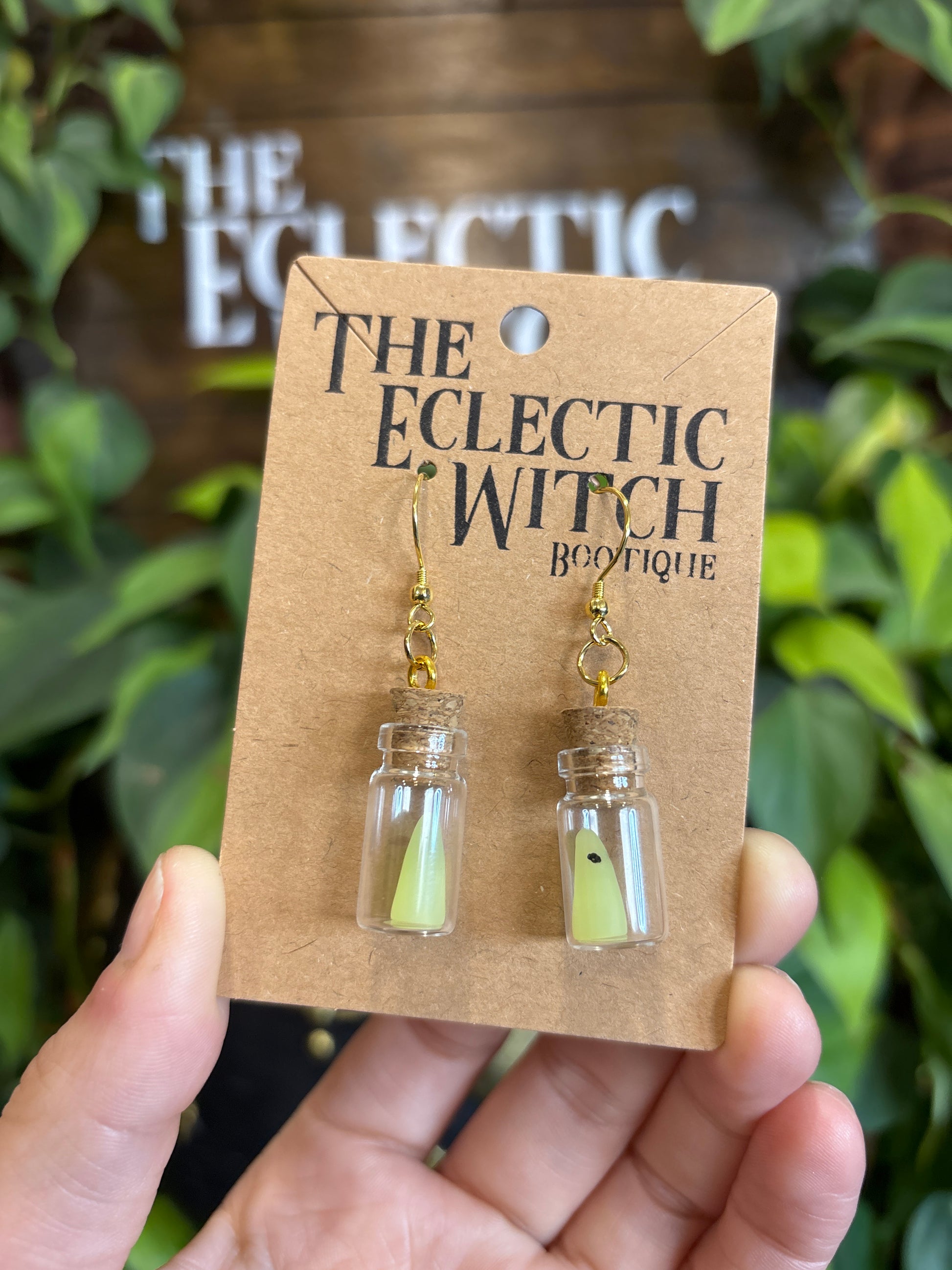 Ghost Jar Earrings (Glow in the Dark)