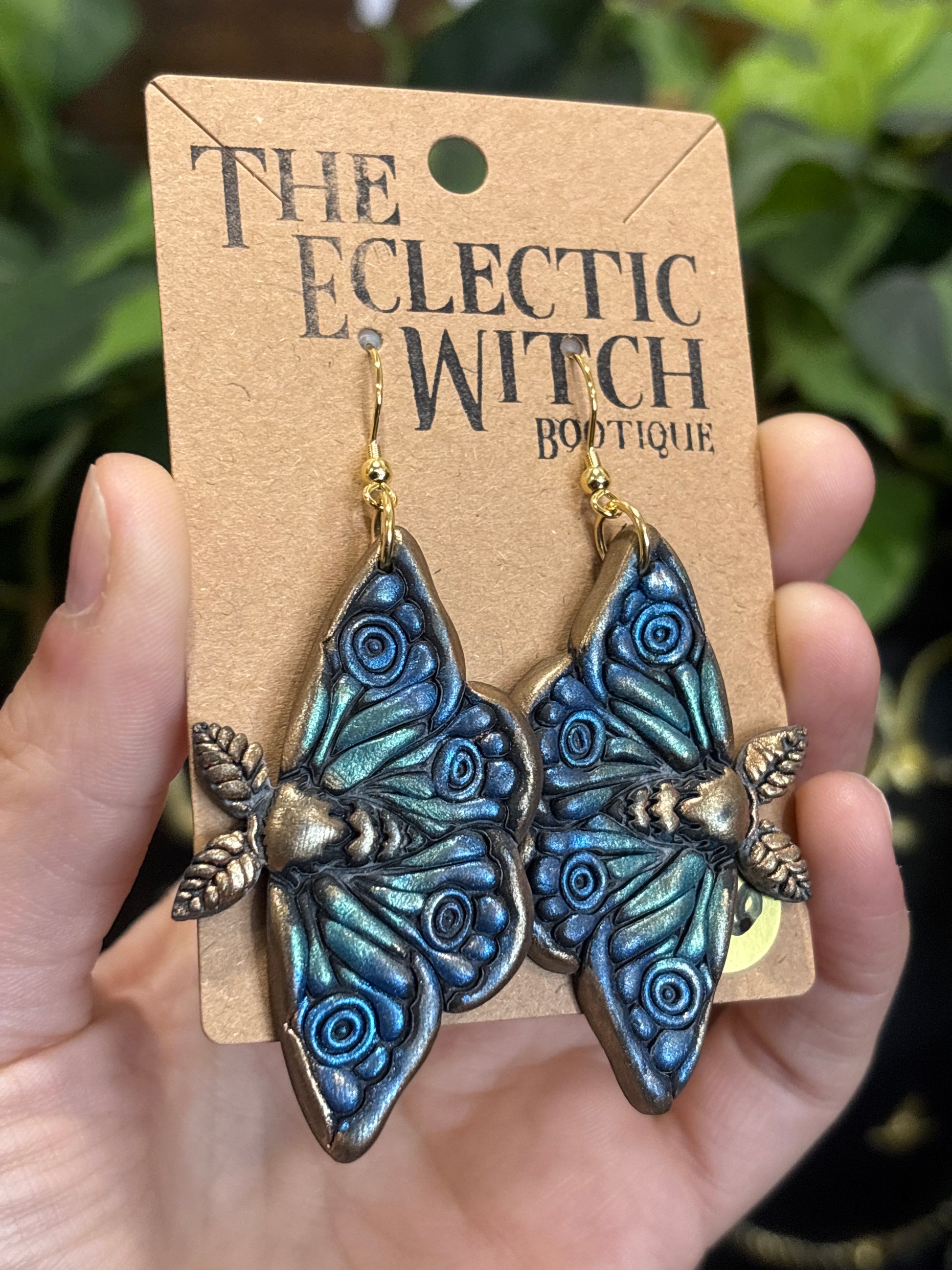 Death Moth Earrings
