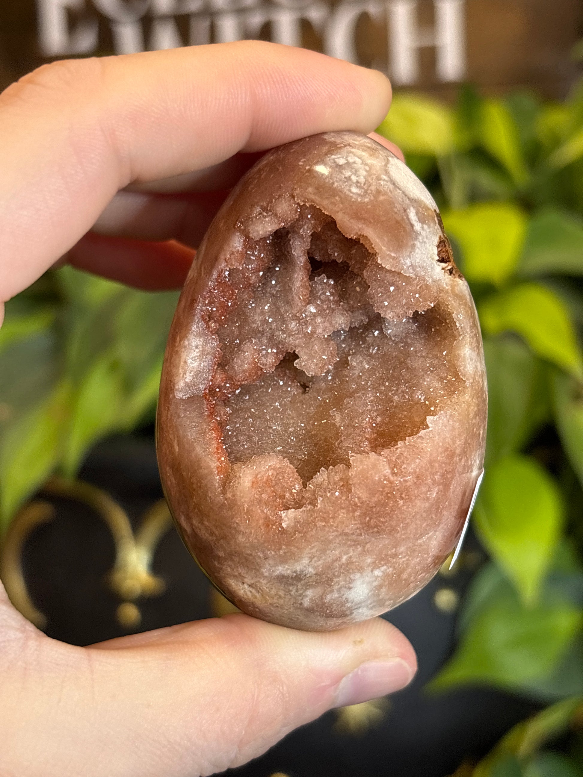 Druzy Pink Amethyst Egg