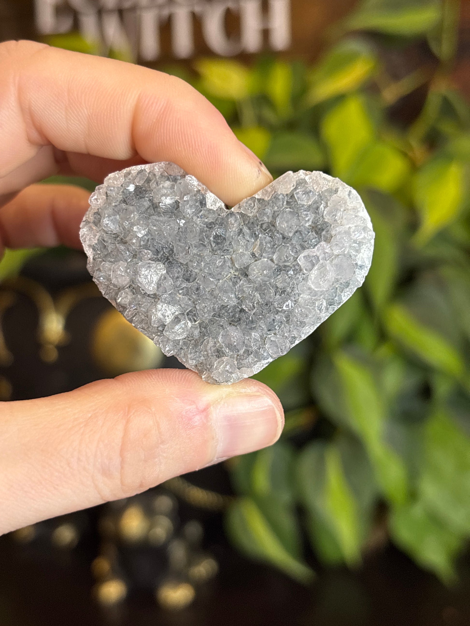 Amethyst Quartz Cluster Heart