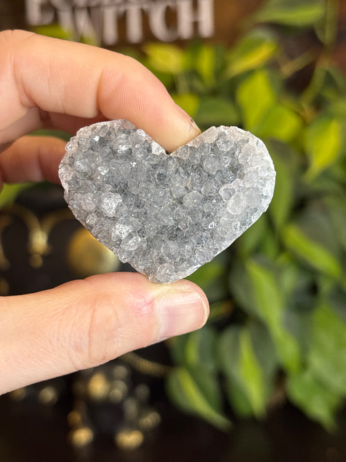 Amethyst Quartz Cluster Heart