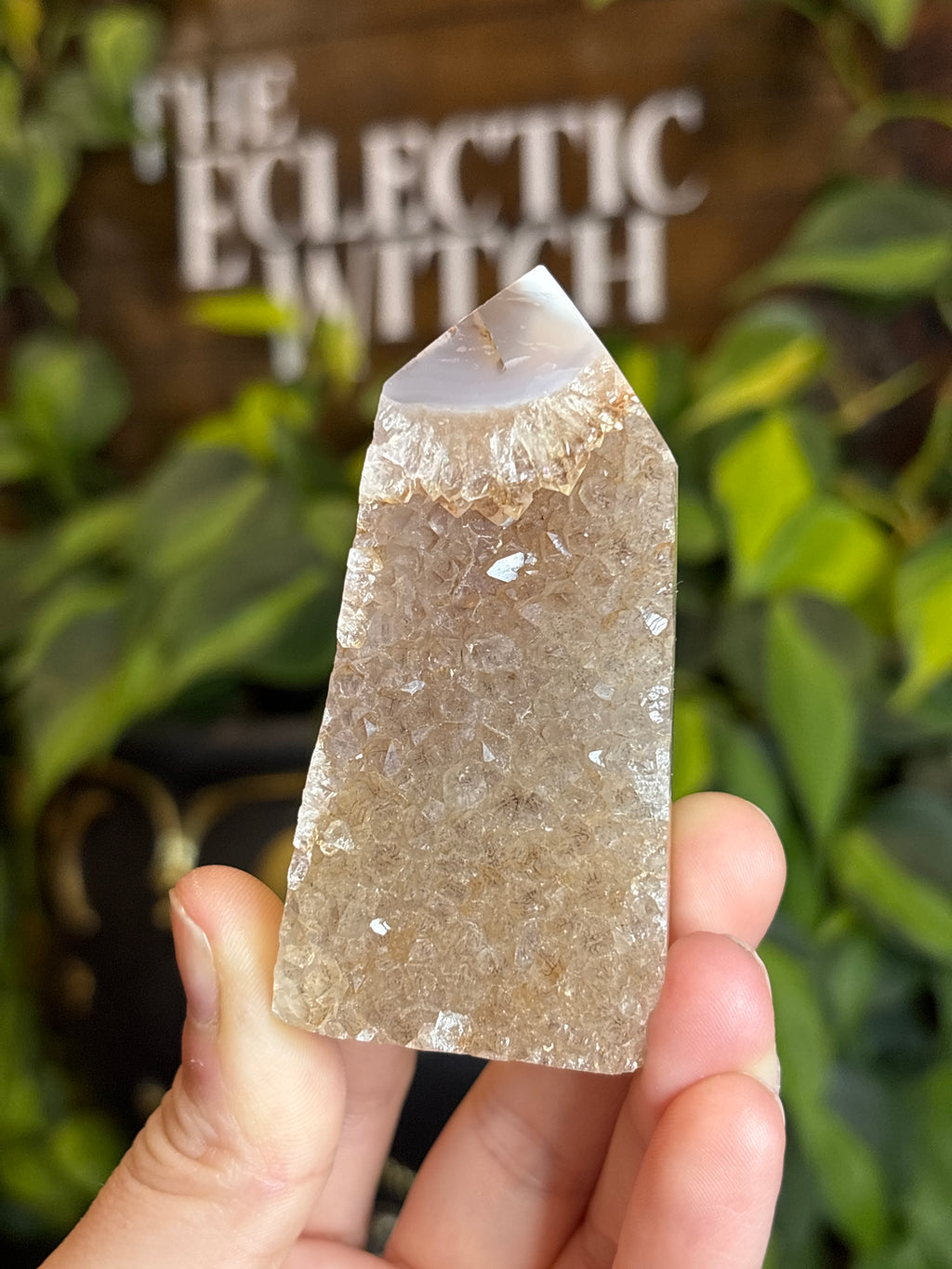 Druzy Agate Tower