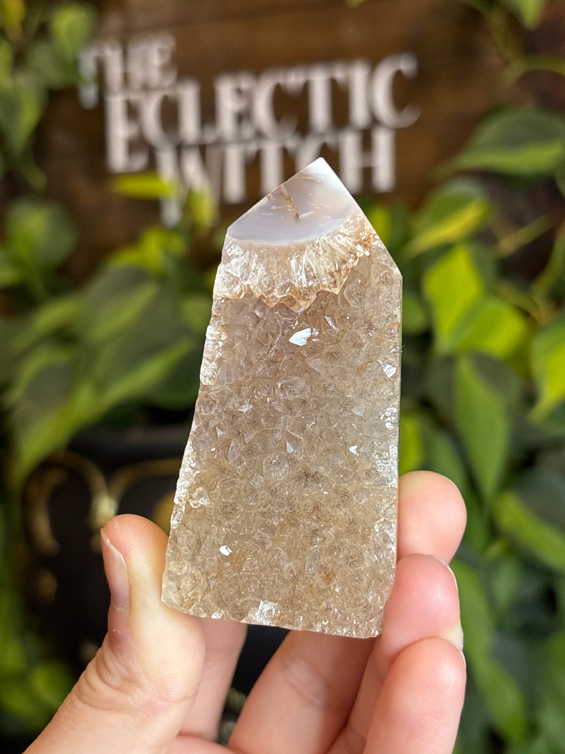 Druzy Agate Tower