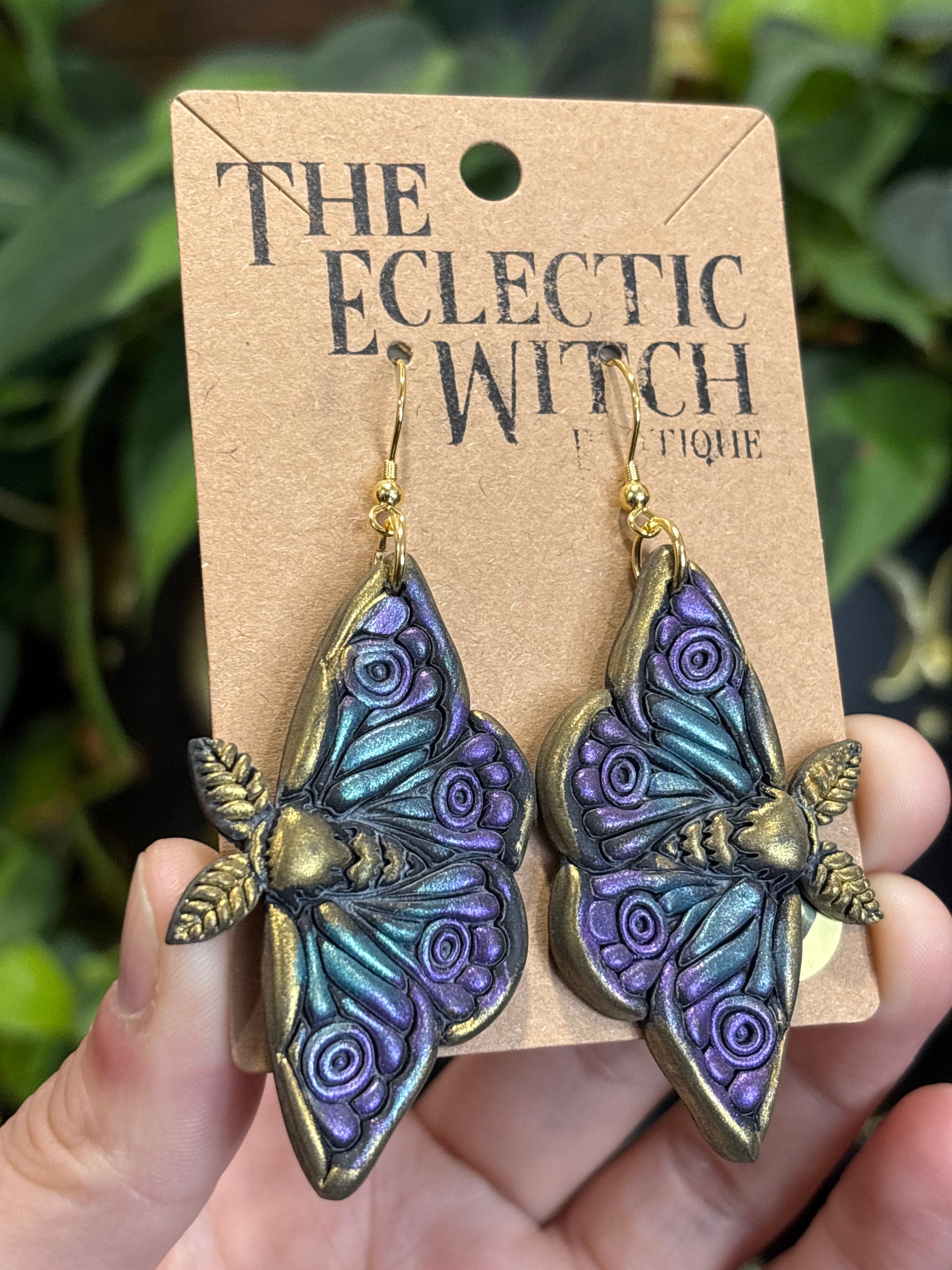 Death Moth Earrings