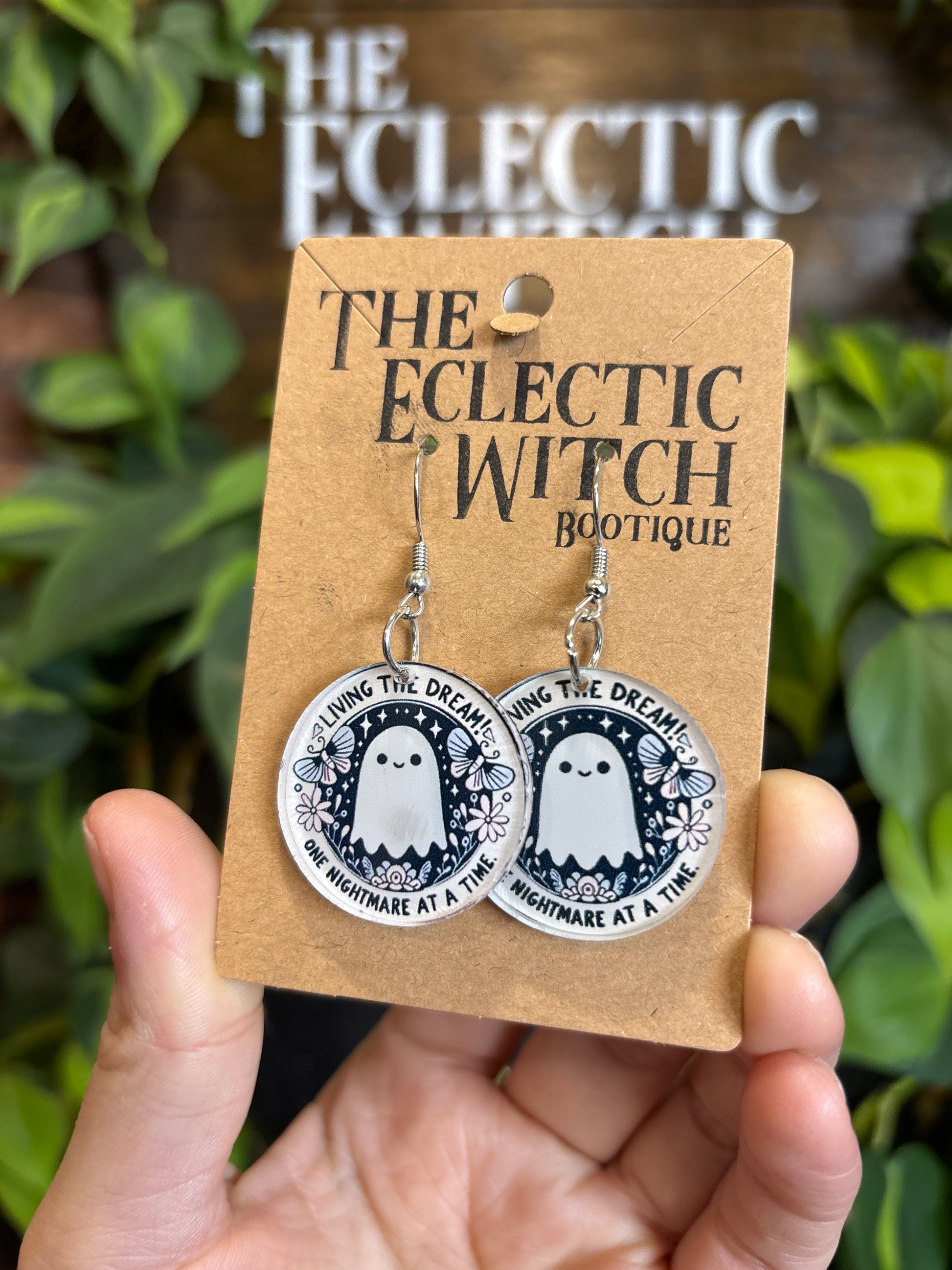 Livin' the Dream Ghost Earrings