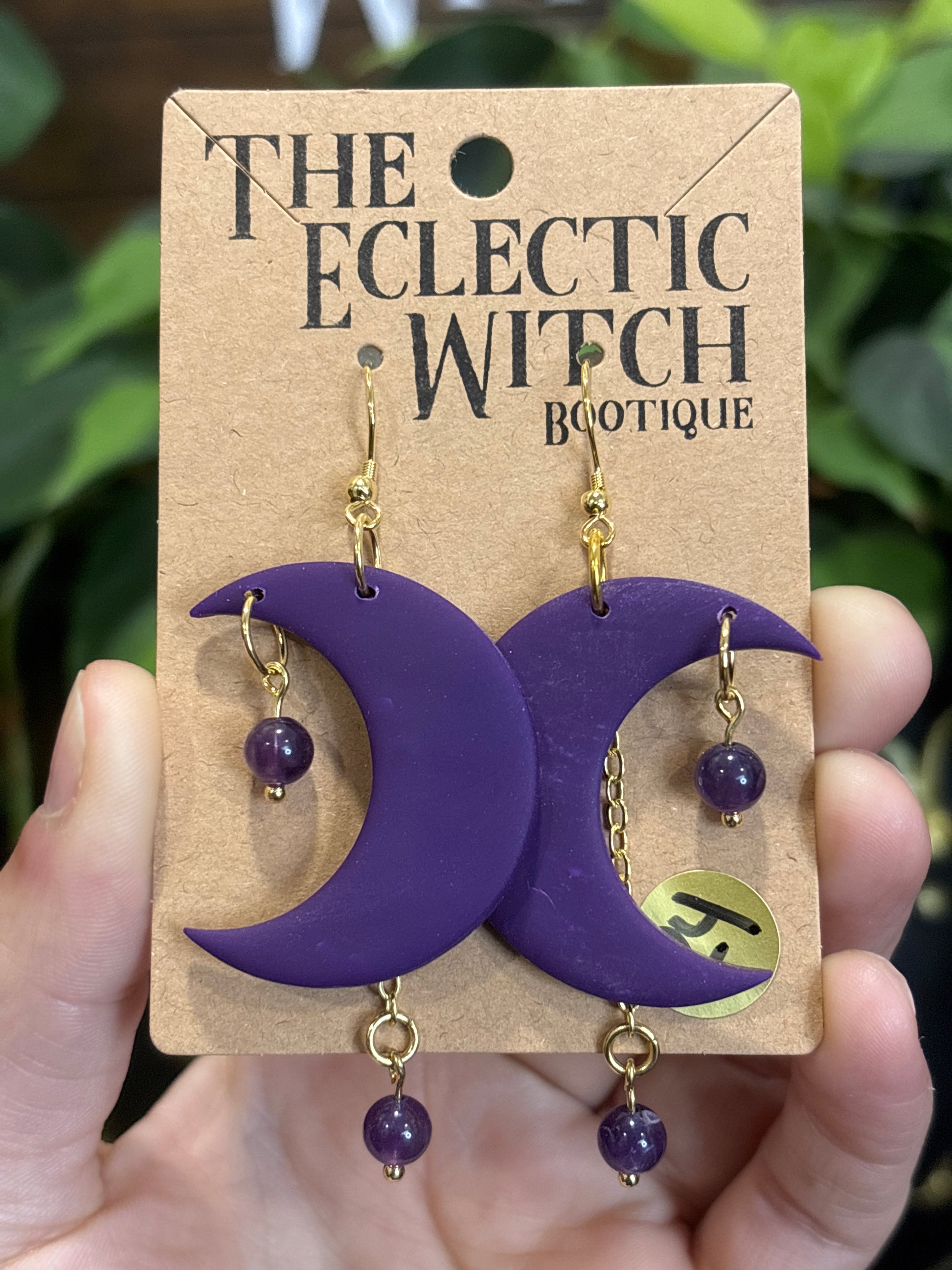 Crystal Moon Earrings