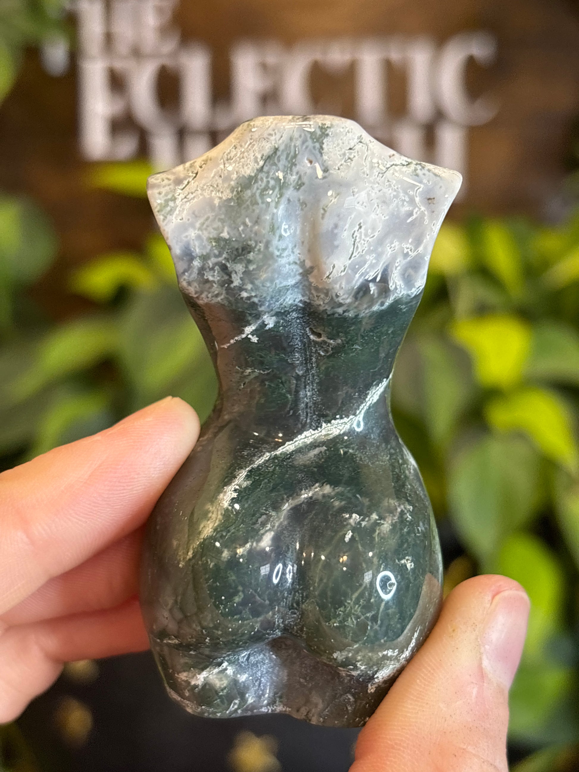 Moss Agate Goddess