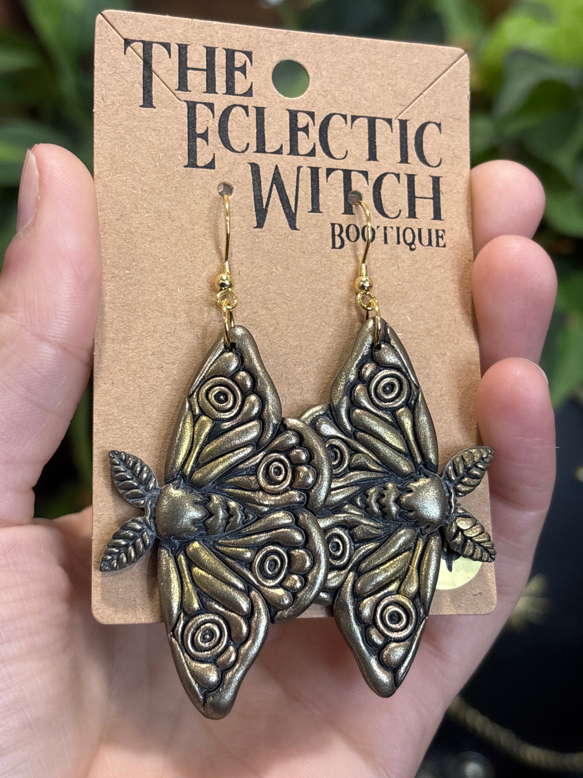 Death Moth Earrings