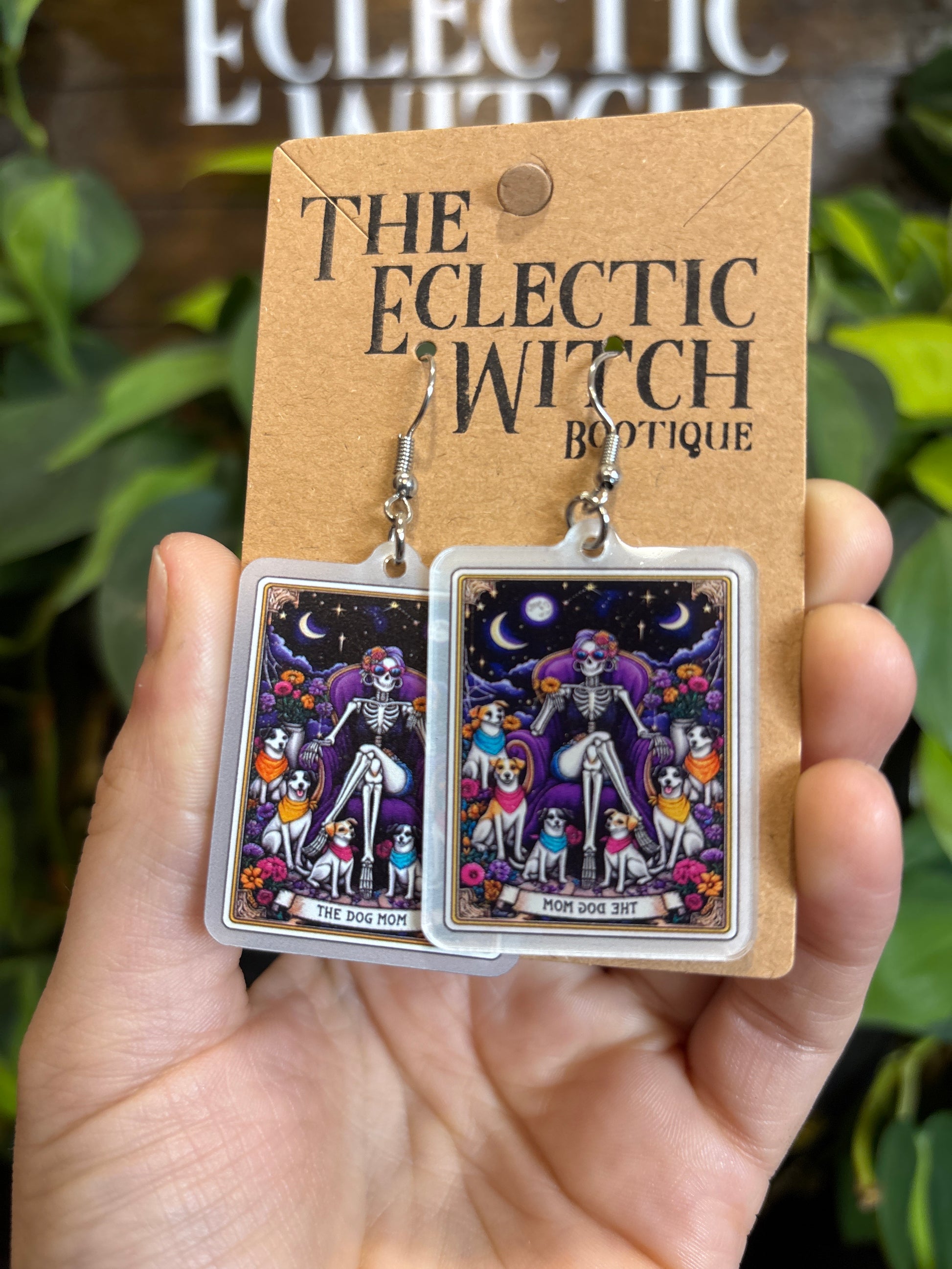 The Dog Mom Tarot Earrings