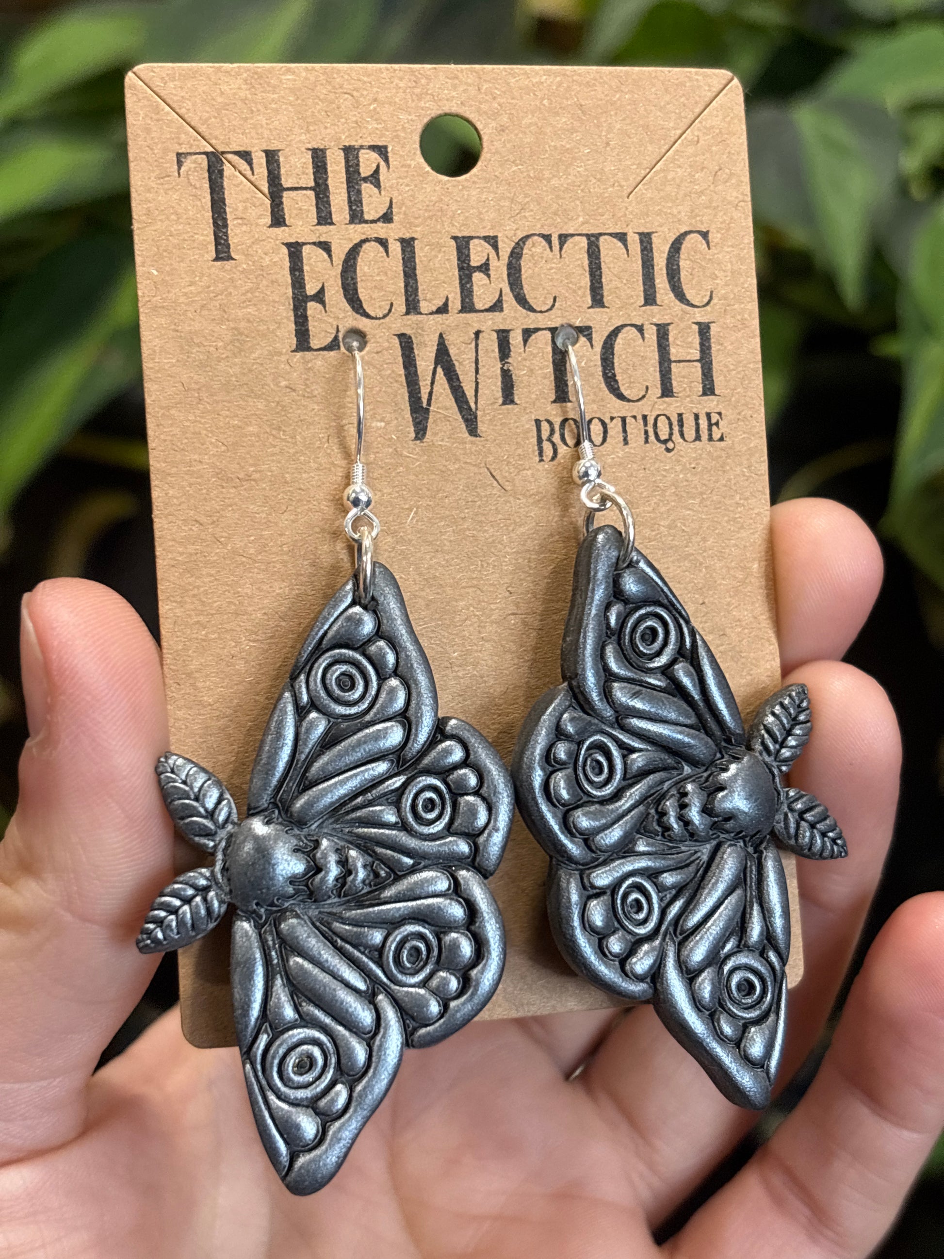 Death Moth Earrings