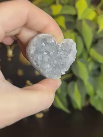 Amethyst Quartz Cluster Heart