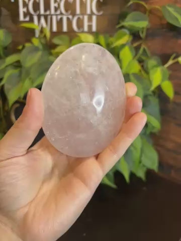 Large Rose Quartz Disc
