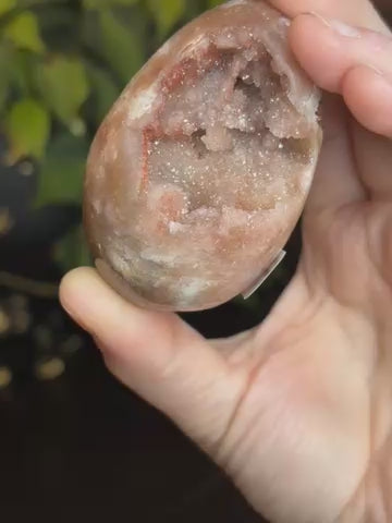 Druzy Pink Amethyst Egg